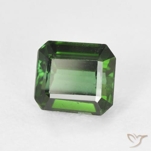 Turmalina Verde bosque natural de 1.23 ct, Corte Octágono / Esmeralda, VS
