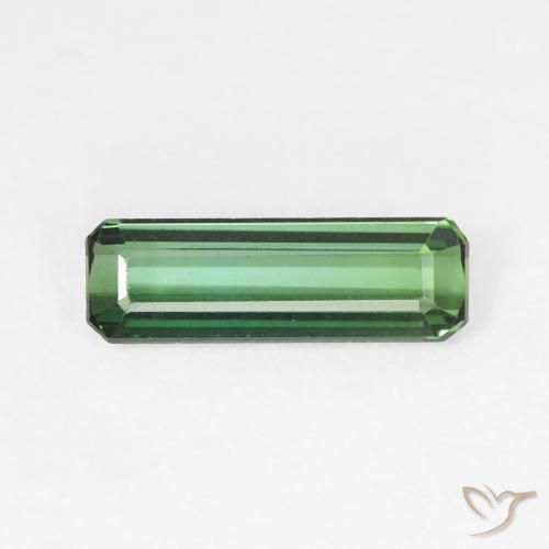0.97ct Natural Verde claro turmalina, corte esmeralda, VVS-VS