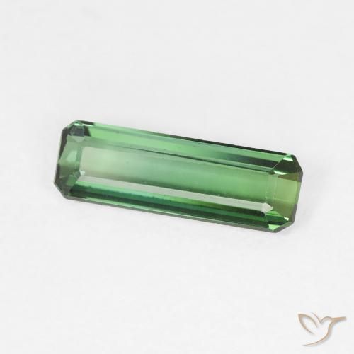 Turmalina Verde claro natural de 0.97 ct, Corte Octágono / Esmeralda, VVS-VS