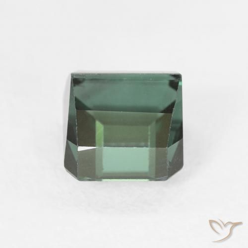 Turmalina Verde frío natural de 1.35 ct, Corte Octágono / Esmeralda, VVS-VS