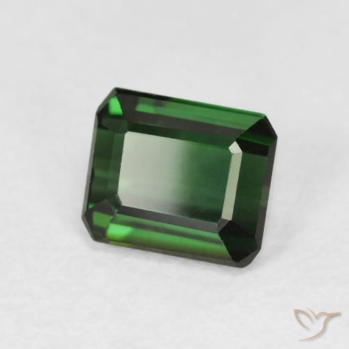 Turmalina Verde bosque natural de 1.18 ct, Corte Octágono / Esmeralda, VVS-VS