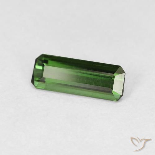 Turmalina Verde oscuro natural de 0.69 ct, Corte Octágono / Esmeralda, VVS