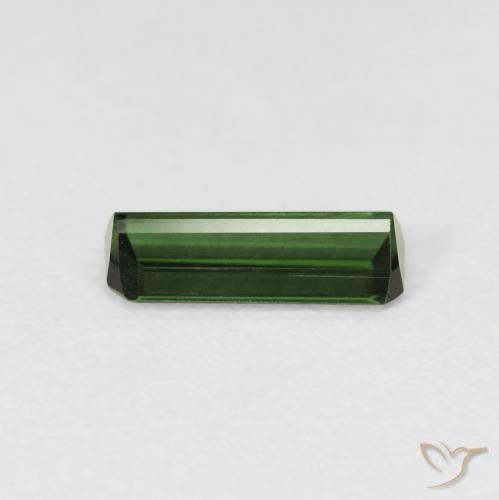 Turmalina Verde oscuro natural de 0.69 ct, Corte Octágono / Esmeralda, VVS