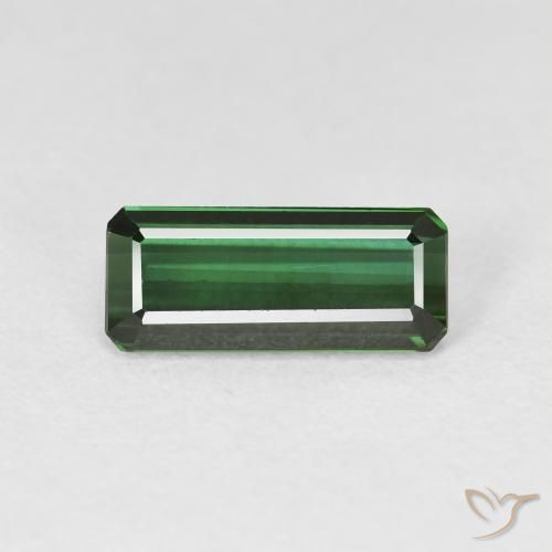 2.07ct Natural Verde oscuro Turmalina, corte esmeralda, VVS-VS