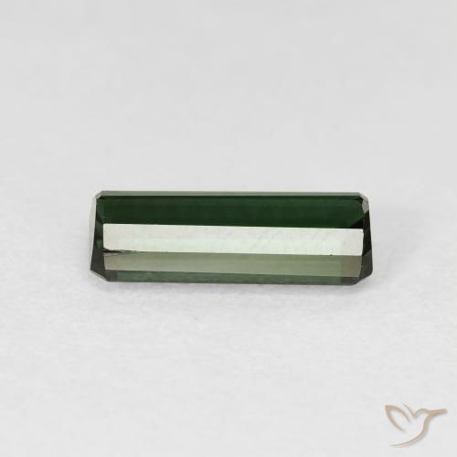 Turmalina Verde oscuro natural de 2.07 ct, Corte Octágono / Esmeralda, VVS-VS
