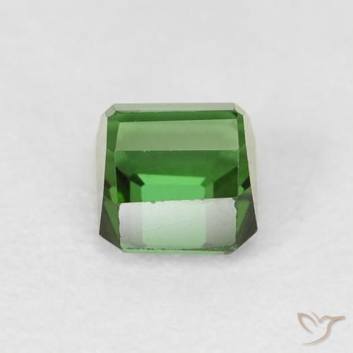Turmalina Verde natural de 0.91 ct, Corte Octágono / Esmeralda, VVS-VS