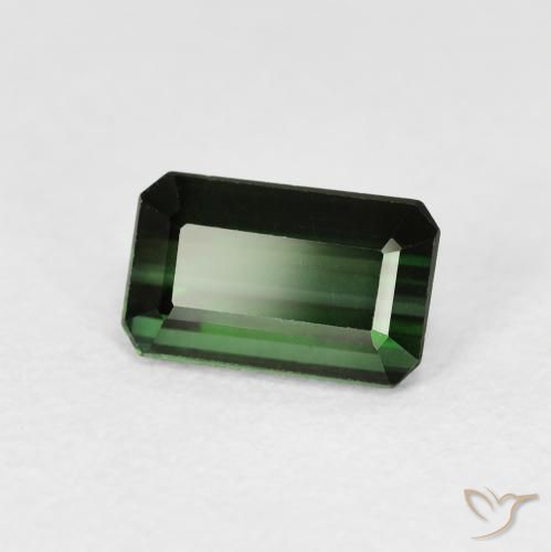 Turmalina Verde bosque natural de 1.30 ct, Corte Octágono / Esmeralda, VS