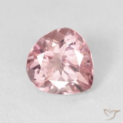 Turmalina Rosado claro natural de 1.08 ct, En forma de pera, VVS-VS