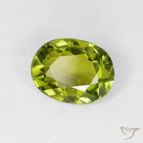 Turmalina Verde oscuro natural de 1.52 ct, Ovalada, VS