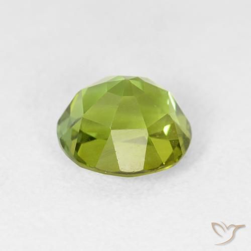 Turmalina Verde vivo claro natural de 1.65 ct, Ovalada, VVS-VS