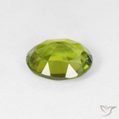 Turmalina Verde oscuro natural de 1.65 ct, Ovalada, VVS