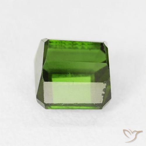 Turmalina Verde oscuro natural de 1.28 ct, Corte Octágono / Esmeralda, VS