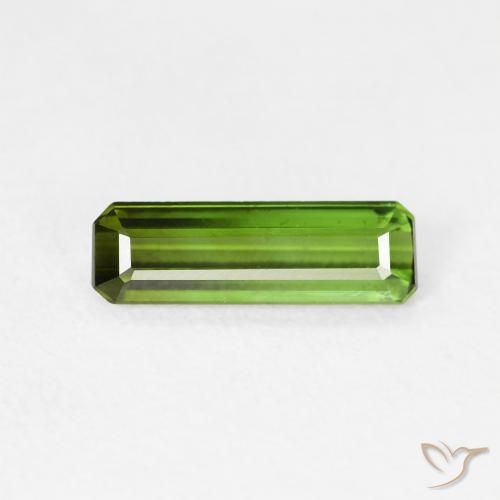 0.77ct Natural Verde oscuro Turmalina, corte esmeralda, VVS-VS