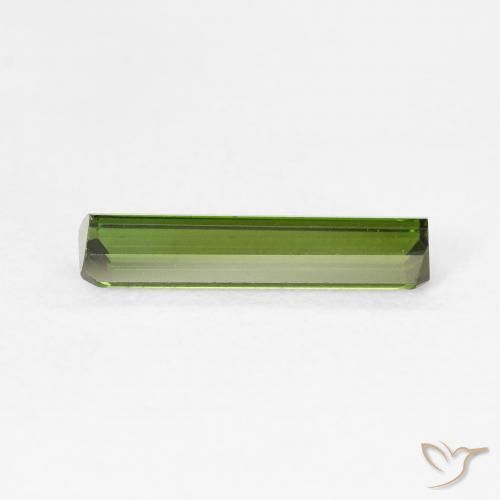 Turmalina Verde cálido natural de 1.29 ct, Corte Octágono / Esmeralda, VVS-VS