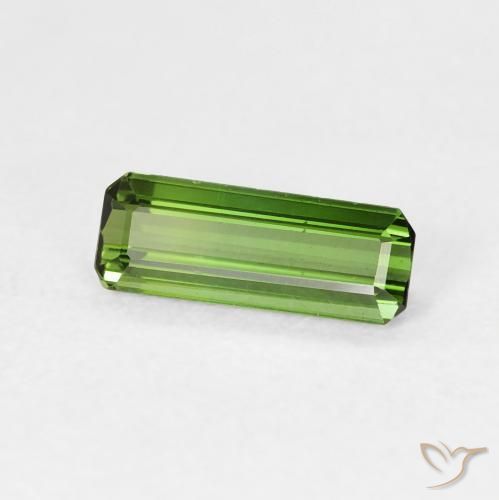 Turmalina Verde medio natural de 0.69 ct, Corte Octágono / Esmeralda, VVS-VS