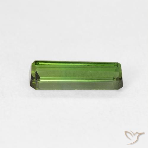 Turmalina Verde medio natural de 0.69 ct, Corte Octágono / Esmeralda, VVS-VS