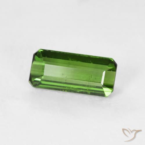 Turmalina Verde bosque natural de 0.73 ct, Corte Octágono / Esmeralda, VS