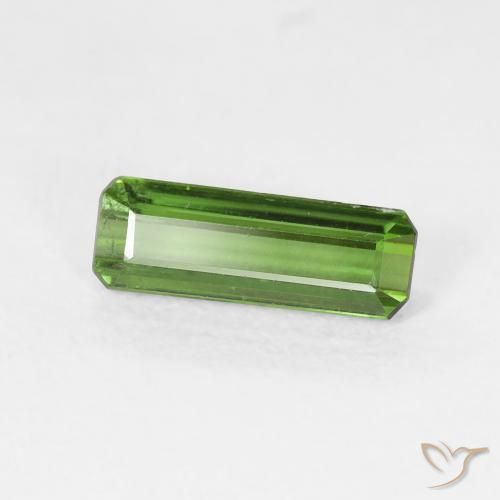 Turmalina Verde bosque natural de 0.86 ct, Corte Octágono / Esmeralda, VS