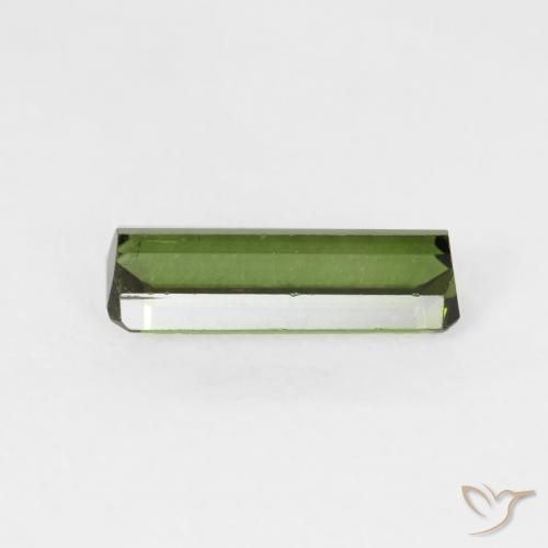 Turmalina Verde bosque natural de 0.86 ct, Corte Octágono / Esmeralda, VS