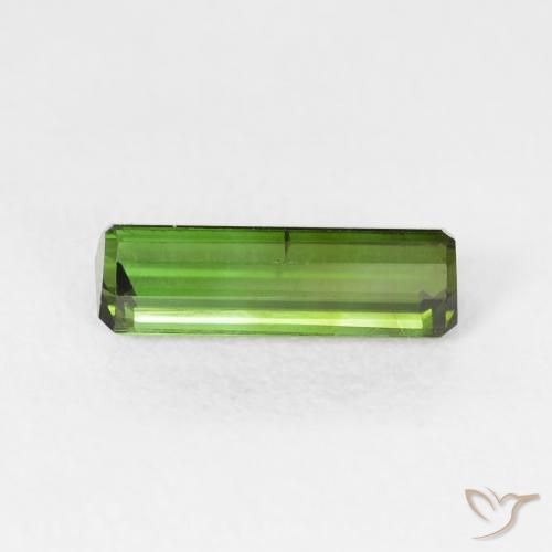 Turmalina Verde oscuro natural de 1.12 ct, Corte Octágono / Esmeralda, VS-SI