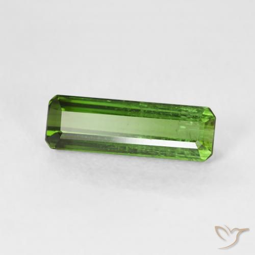 Turmalina Verde medio natural de 1.22 ct, Corte Octágono / Esmeralda, VS