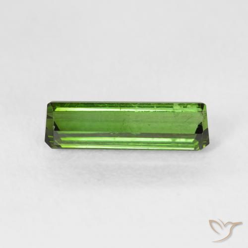 Turmalina Verde medio natural de 1.22 ct, Corte Octágono / Esmeralda, VS
