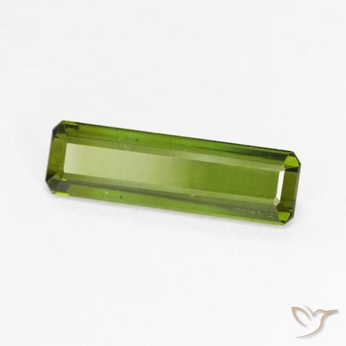 Turmalina Verde terroso natural de 2.02 ct, Corte Octágono / Esmeralda, VS