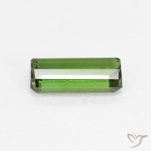 Turmalina Verde oscuro natural de 1.08 ct, Corte Octágono / Esmeralda, VS