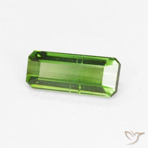 Turmalina Verde bosque natural de 0.73 ct, Corte Octágono / Esmeralda, VS