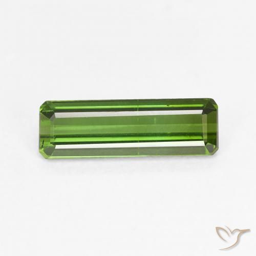 1.17ct Natural Verde medio Turmalina, corte esmeralda, VVS-VS
