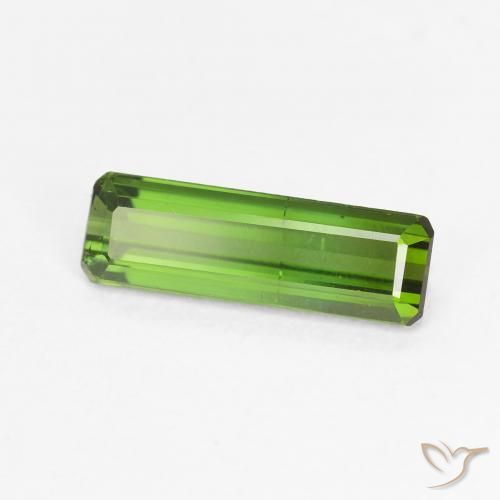 Turmalina Verde medio natural de 1.17 ct, Corte Octágono / Esmeralda, VVS-VS