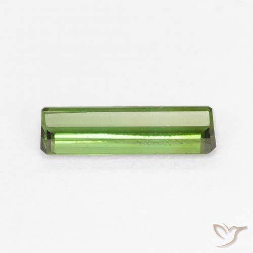 Turmalina Verde medio natural de 1.17 ct, Corte Octágono / Esmeralda, VVS-VS