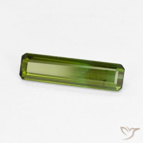 Turmalina Verde terroso natural de 1.06 ct, Corte Octágono / Esmeralda, VVS-VS