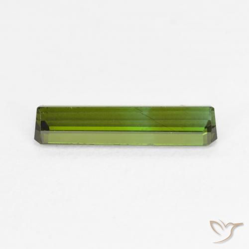 Turmalina Verde terroso natural de 1.06 ct, Corte Octágono / Esmeralda, VVS-VS