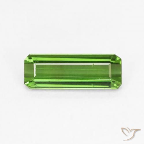 0.78ct Natural Verde oscuro Turmalina, corte esmeralda, VVS-VS