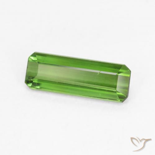 Turmalina Verde oscuro natural de 0.78 ct, Corte Octágono / Esmeralda, VVS-VS