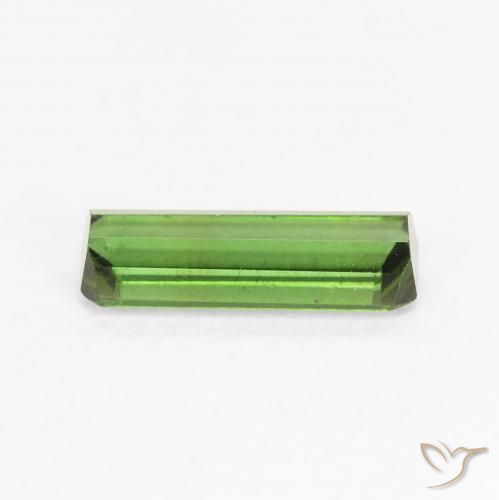 Turmalina Verde oscuro natural de 0.78 ct, Corte Octágono / Esmeralda, VVS-VS