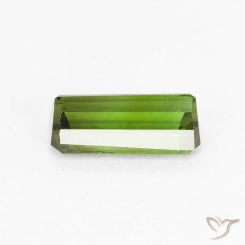 Turmalina Verde cálido natural de 0.59 ct, Corte Octágono / Esmeralda, VVS-VS