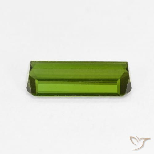 Turmalina Verde medio natural de 0.93 ct, Corte Octágono / Esmeralda, VVS-VS