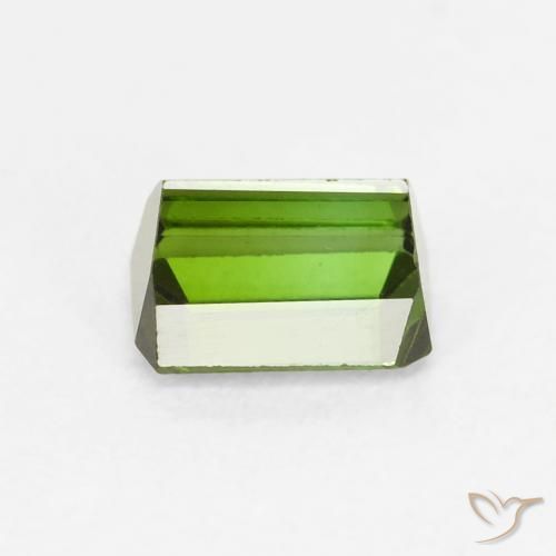 Turmalina Verde oscuro natural de 0.72 ct, Corte Octágono / Esmeralda, VVS