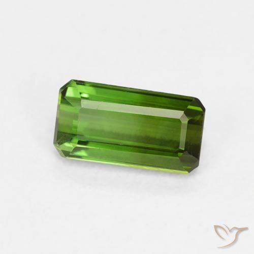 Turmalina Verde bosque natural de 0.68 ct, Corte Octágono / Esmeralda, VVS-VS