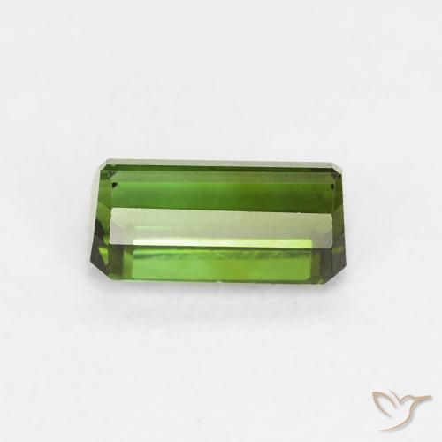 Turmalina Verde bosque natural de 0.68 ct, Corte Octágono / Esmeralda, VVS-VS
