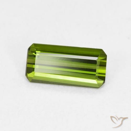 Turmalina Verde bosque natural de 0.63 ct, Corte Octágono / Esmeralda, VVS-VS