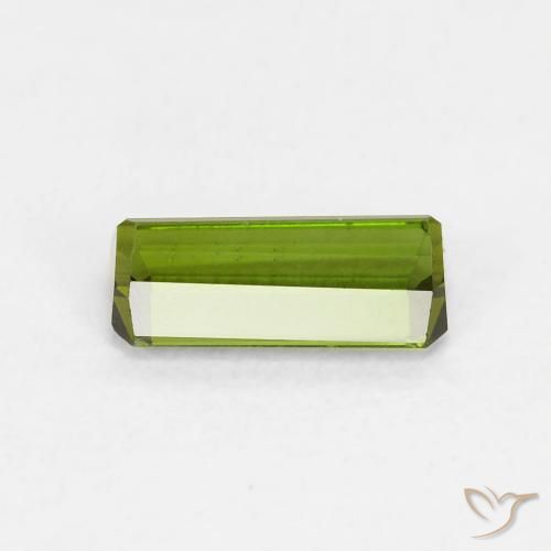 Turmalina Verde bosque natural de 0.63 ct, Corte Octágono / Esmeralda, VVS-VS