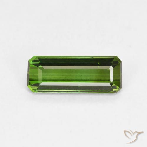 0.82ct Natural Verde oscuro Turmalina, corte esmeralda, VVS-VS