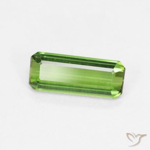 Turmalina Verde bosque natural de 0.98 ct, Corte Octágono / Esmeralda, VVS-VS