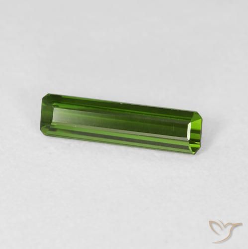 Turmalina Verde bosque natural de 0.98 ct, Corte Octágono / Esmeralda, VVS-VS