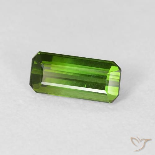 Turmalina Verde bosque natural de 0.84 ct, Corte Octágono / Esmeralda, VVS-VS