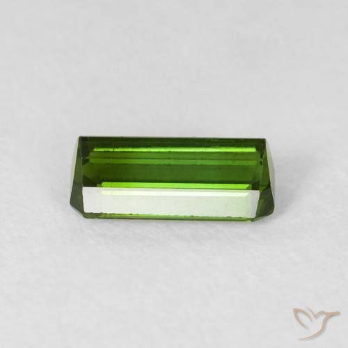 Turmalina Verde bosque natural de 0.84 ct, Corte Octágono / Esmeralda, VVS-VS