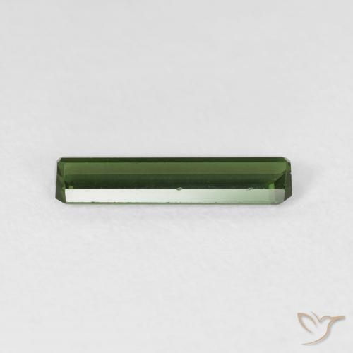 Turmalina Verde oscuro natural de 0.98 ct, Corte Octágono / Esmeralda, VVS-VS